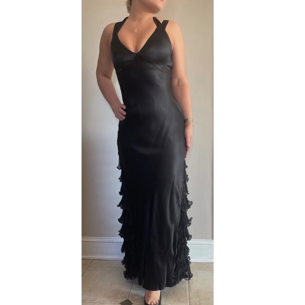 Jovani Silk Dress Black
